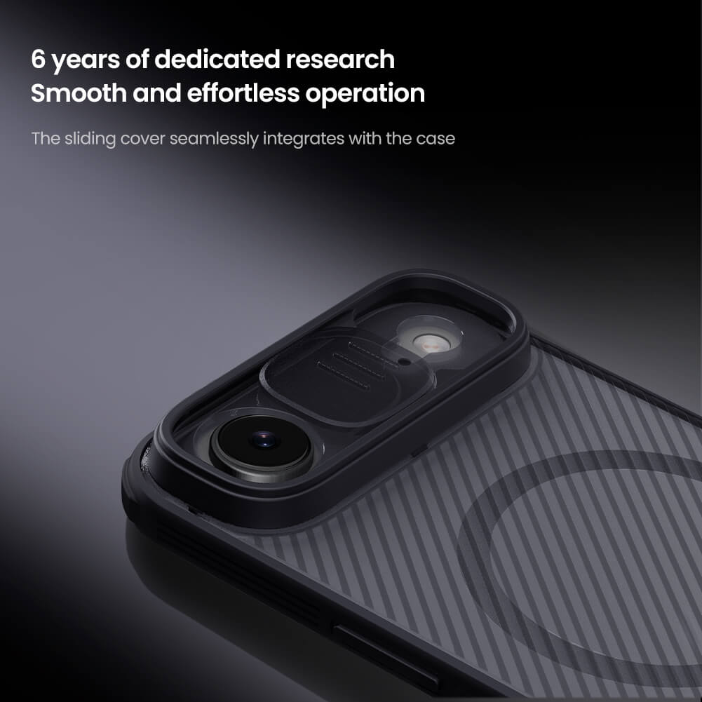 Чехол-крышка NILLKIN для Apple iPhone Air (iPhone 17 Air 6.6) (2025) (серия CamShield Pro Magnetic case Clear version)